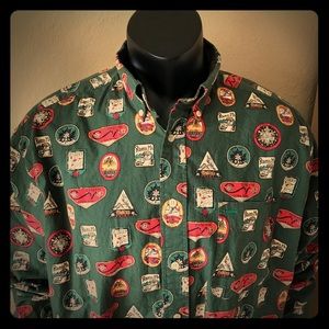 Tommy Hilfiger men’s ski resort stamp shirt Large